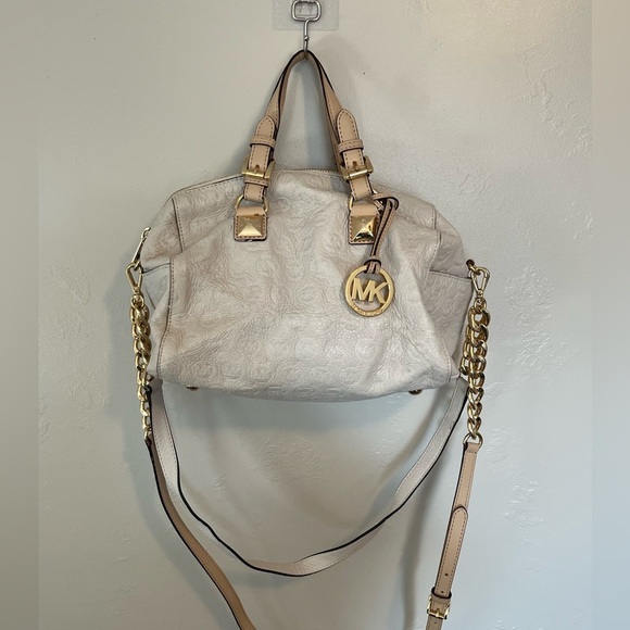 Michael Kors Chain Satchel Bag- Vanilla - Picture 5 of 16